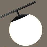 Nordic long chandelier Black Golden glass pendant Light