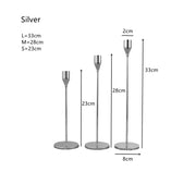 3Pcs/Set European style Metal Candle Holders