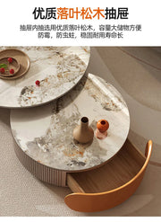 Unique Aesthetic Coffee Marble European  Tables