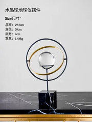 Modern Wrought Iron Metal Crystal Ball