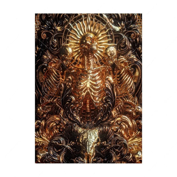 Canvas Painting Santa muerte Saint Death Wall Art
