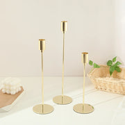 3Pcs/Set European style Metal Candle Holders