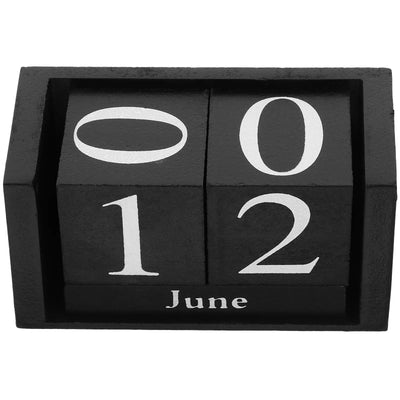 Wooden Block Calendar Elegant Office Desk