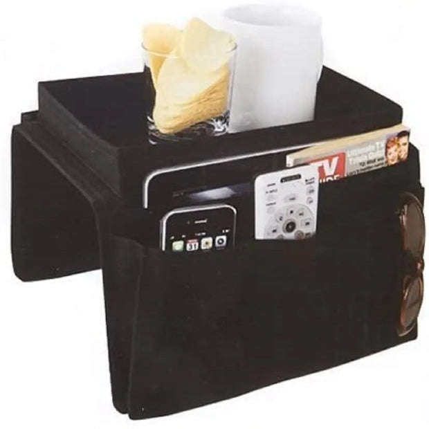 1pc multi pocket sofa armrest tray