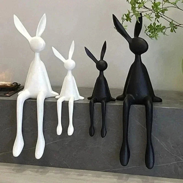 45cm Light Luxury Rabbit Sitting Posture Ornament