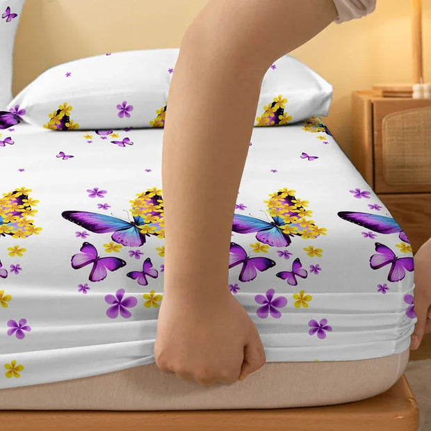 Four Seasons Men and Women Simple Fashion Butterfly Print