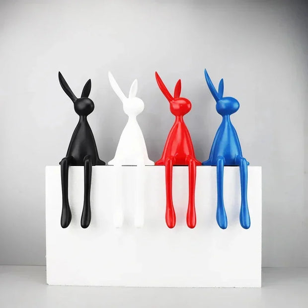45cm Light Luxury Rabbit Sitting Posture Ornament