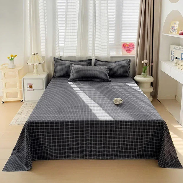 High Quality Soft Home Bed Sheets Linen Queen Size Bedspread