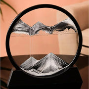 3D Moving Sand Art Picture Round Glass Deep Sea Sandscape Hourglass