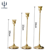 3Pcs/Set European style Metal Candle Holders