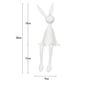 45cm Light Luxury Rabbit Sitting Posture Ornament