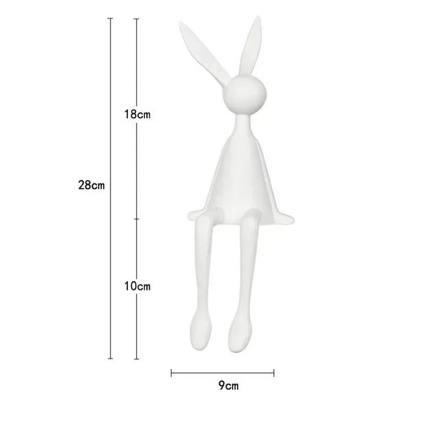 45cm Light Luxury Rabbit Sitting Posture Ornament