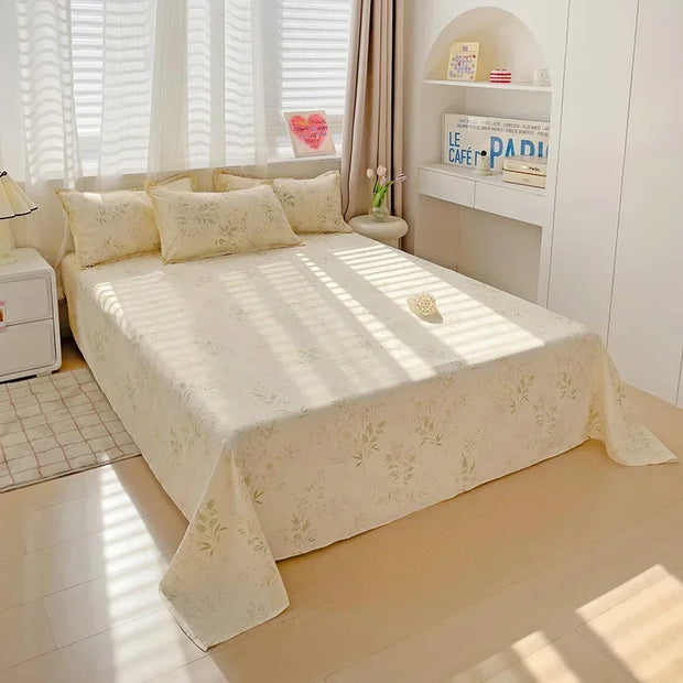 High Quality Soft Home Bed Sheets Linen Queen Size Bedspread