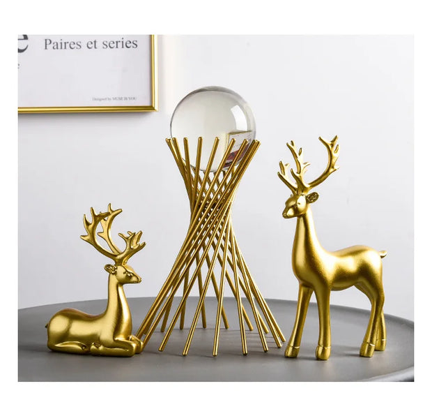 Modern Wrought Iron Metal Crystal Ball