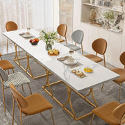63" Luxury Dining Rectangle Modern Marble Table