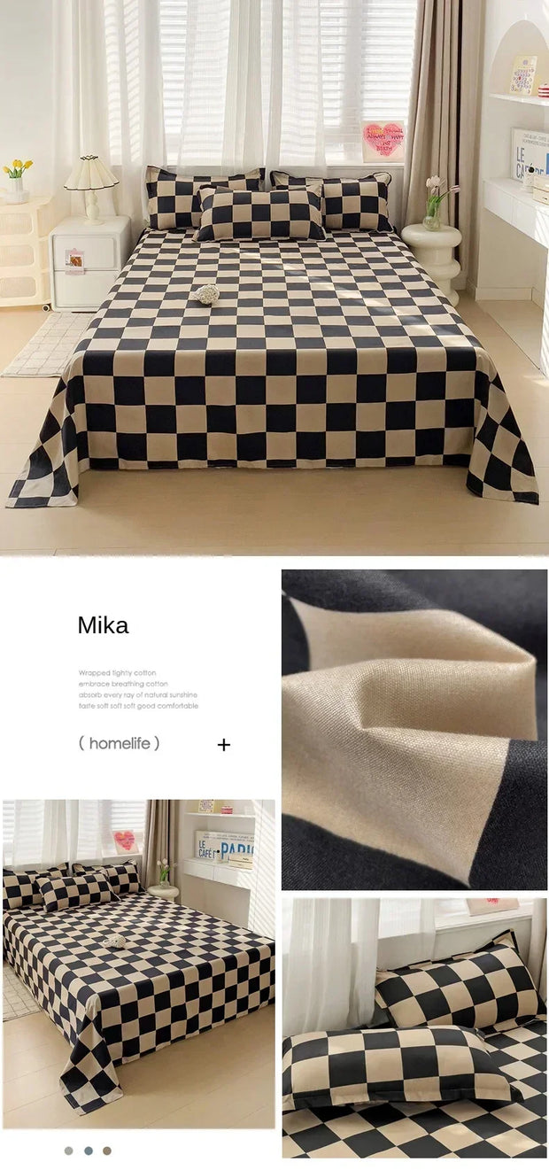 High Quality Soft Home Bed Sheets Linen Queen Size Bedspread