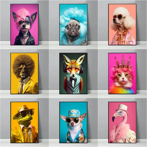 Animal's Gorgeous Cross Dressing Poster Wall Art