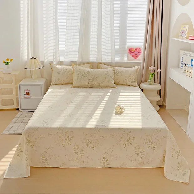 High Quality Soft Home Bed Sheets Linen Queen Size Bedspread
