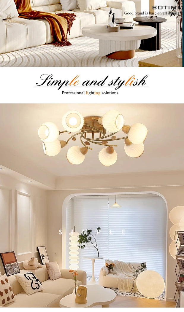 BOTIMI Home Decorative Glass Chandelier