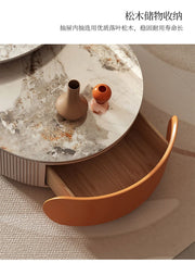 Unique Aesthetic Coffee Marble European  Tables