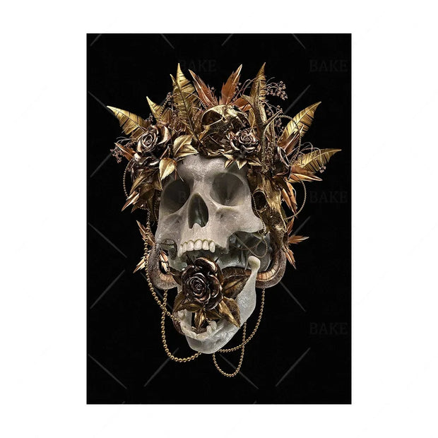 Canvas Painting Santa muerte Saint Death Wall Art