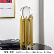 Modern Wrought Iron Metal Crystal Ball