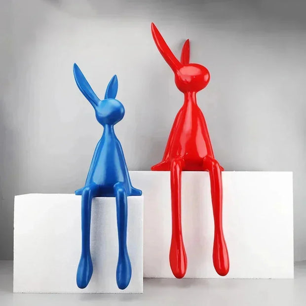 45cm Light Luxury Rabbit Sitting Posture Ornament