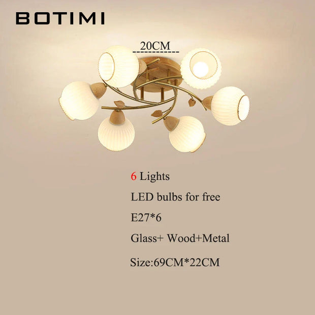 BOTIMI Home Decorative Glass Chandelier