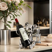 Bear wine rack cup holder home decoration