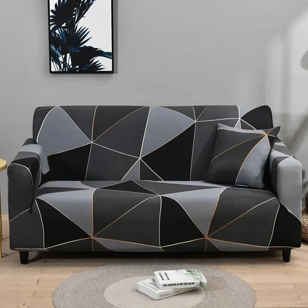 1pc Flower Printed Elastic Sofa Cover