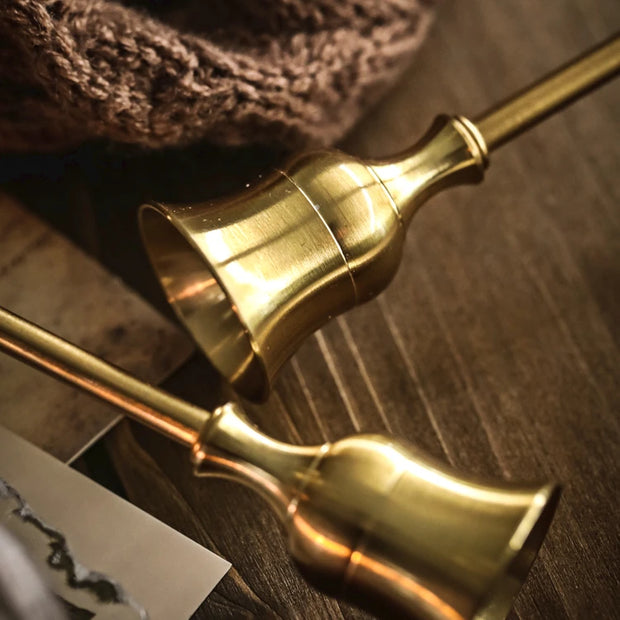 3pc Candlestick Holders Kit Brass Gold for Wedding Party Dinning