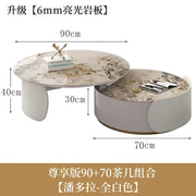 Unique Aesthetic Coffee Marble European  Tables