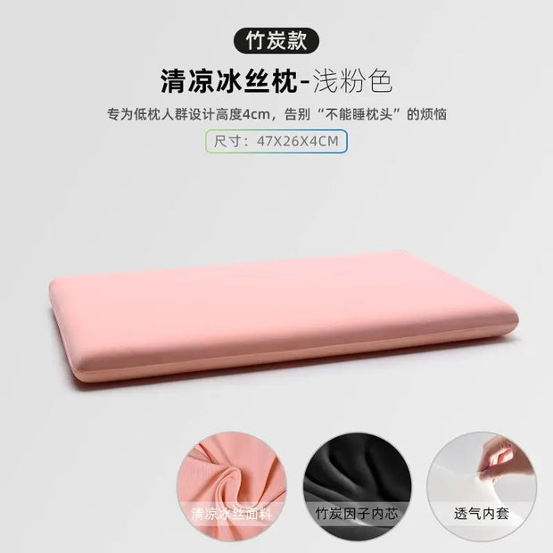 Low pillow cervical spine protection sleep aid