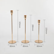 3Pcs/Set European style Metal Candle Holders