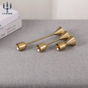 3Pcs/Set European style Metal Candle Holders