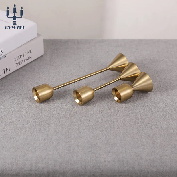 3Pcs/Set European style Metal Candle Holders