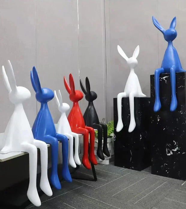 45cm Light Luxury Rabbit Sitting Posture Ornament
