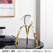 Modern Wrought Iron Metal Crystal Ball