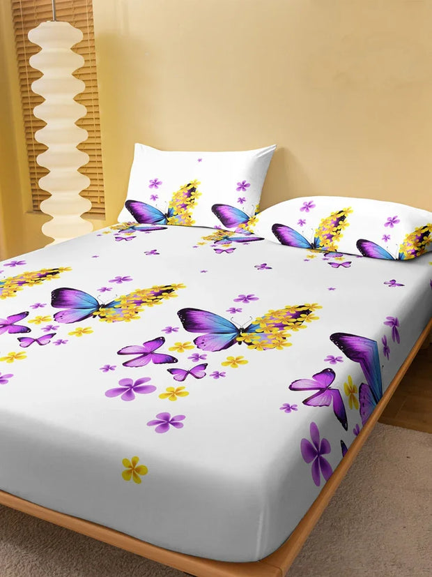 Four Seasons Men and Women Simple Fashion Butterfly Print