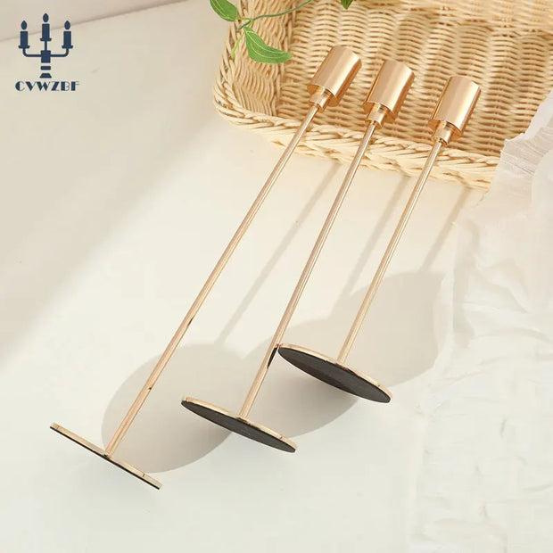 3Pcs/Set European style Metal Candle Holders