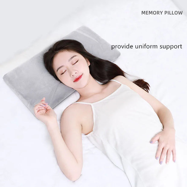 Low pillow cervical spine protection sleep aid