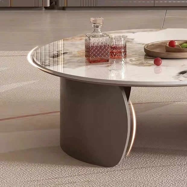 Unique Aesthetic Coffee Marble European  Tables