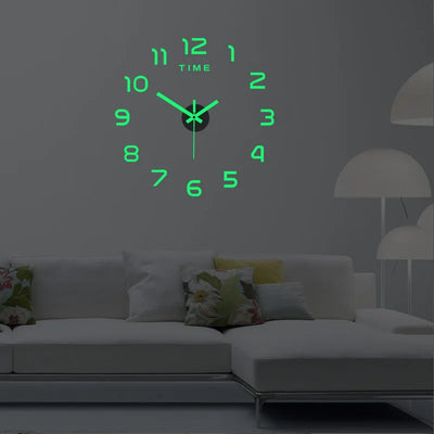 3D Luminous Modern Design Wall Clock