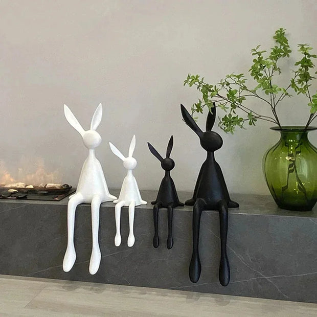 45cm Light Luxury Rabbit Sitting Posture Ornament
