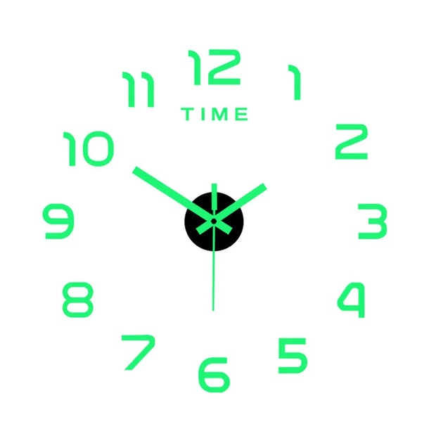 3D Luminous Modern Design Wall Clock