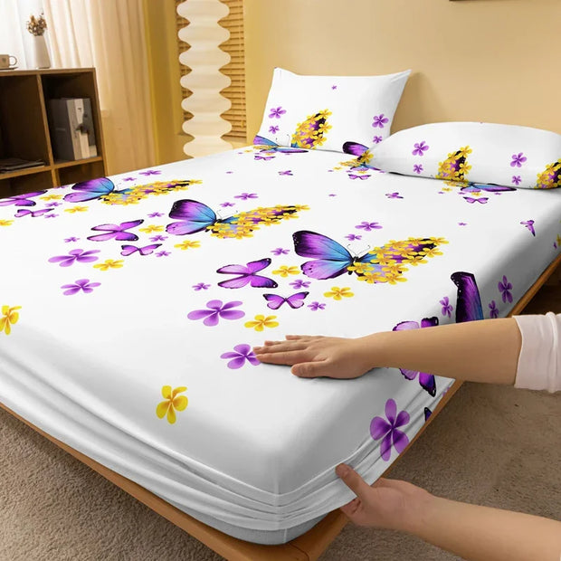 Four Seasons Men and Women Simple Fashion Butterfly Print