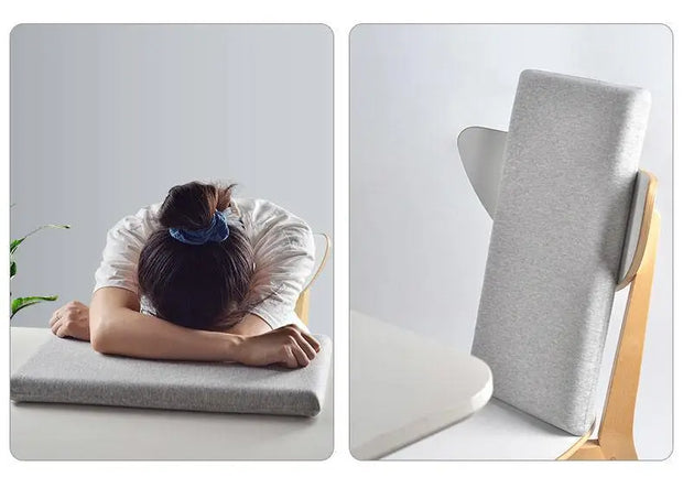 Low pillow cervical spine protection sleep aid