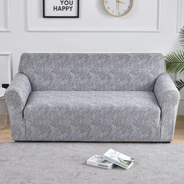1pc Flower Printed Elastic Sofa Cover