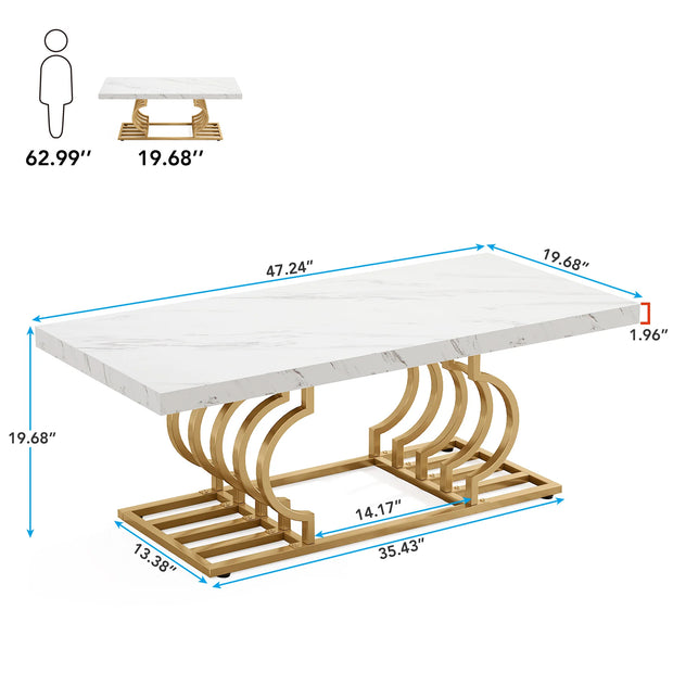 47.24-inch Modern Coffee Tables for Living Room