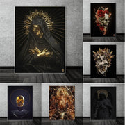 Canvas Painting Santa muerte Saint Death Wall Art